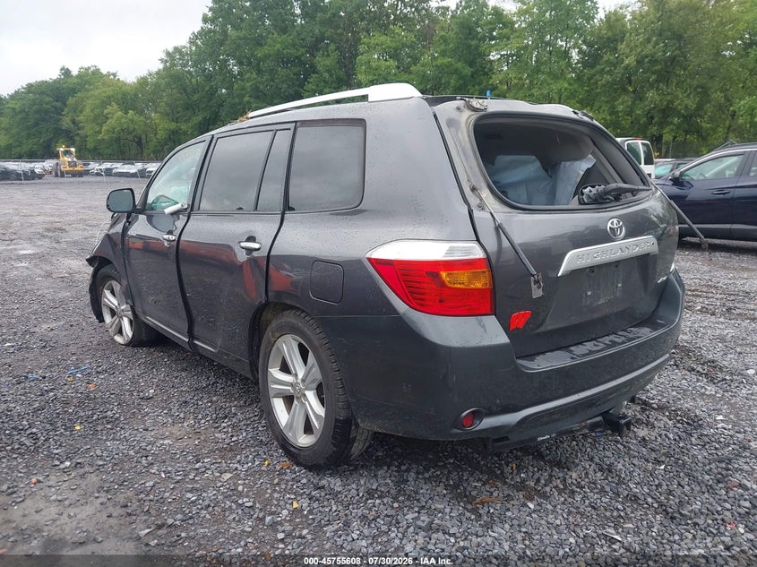 Vin: 5tddk3eh5as016494, lot: 46254330, toyota highlander limited v6 20103
