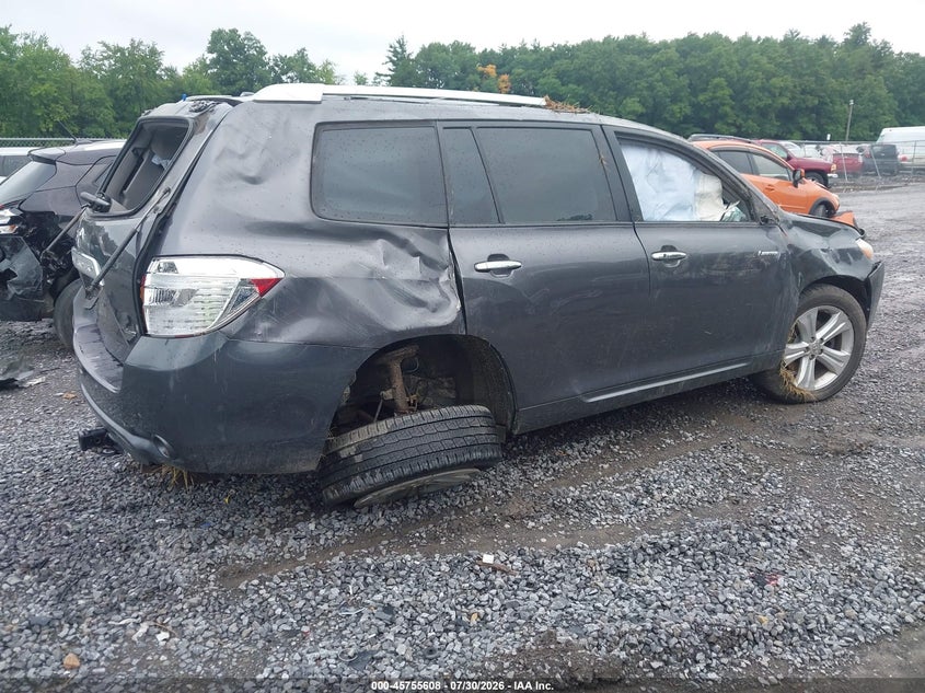 Vin: 5tddk3eh5as016494, lot: 46254330, toyota highlander limited v6 20104