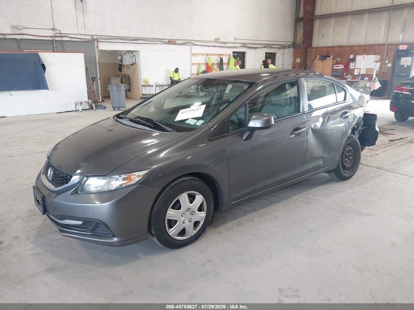 Vin: 2hgfb2f5xdh590536, lot: 46254349, honda civic lx 20132