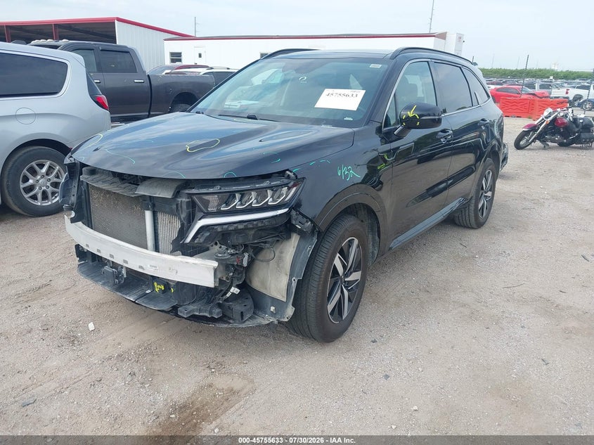 Vin: 5xyrh4lf9mg035112, lot: 46254355, kia sorento ex 20212
