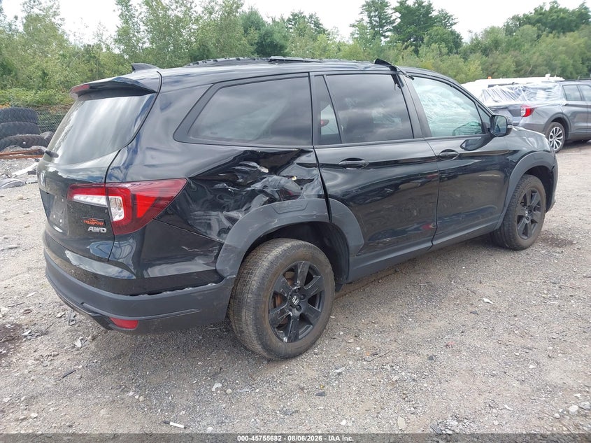 Vin: 5fnyf6h89nb098159, lot: 46254404, honda pilot awd trailsport 20224