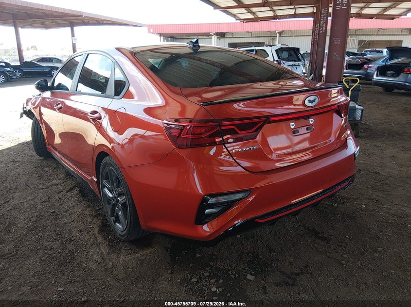 Vin: 3kpf34ad8me377747, lot: 46254431, kia forte gt-line 20213
