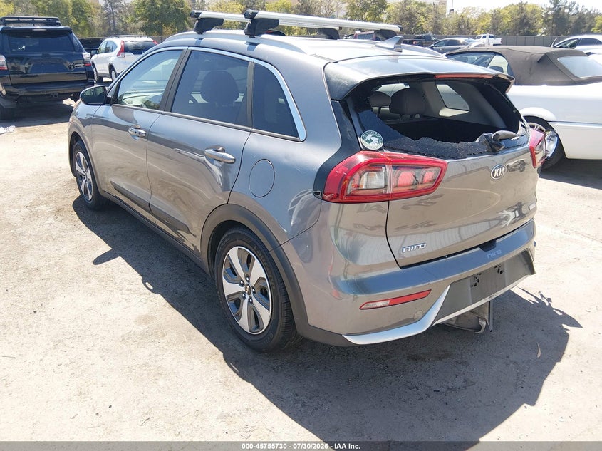 Vin: kndcb3lc6j5137835, lot: 46254452, kia niro lx 20183