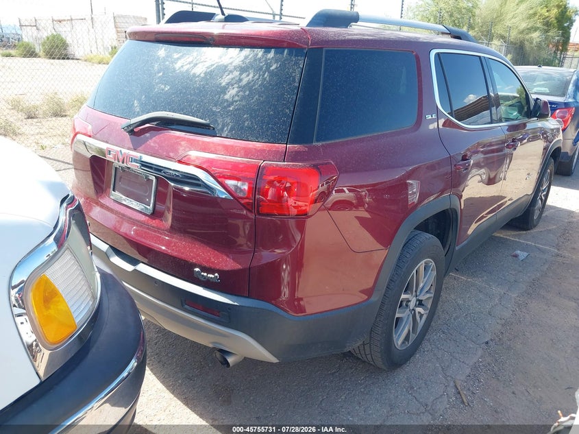 Vin: 1gkknlls8jz224689, lot: 46254453, gmc acadia sle-2 20184