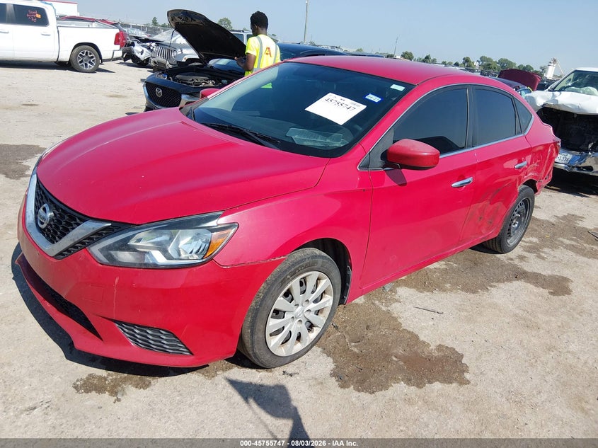 2016 Nissan Sentra, Rear, IAAI, VIN 3N1AB7AP2GL676985 — photo 2