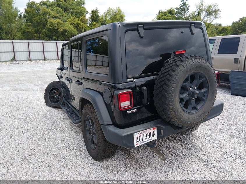 Vin: 1c4hjxdg3lw288677, lot: 46254470, jeep wrangler unlimited willys 4x4 20203