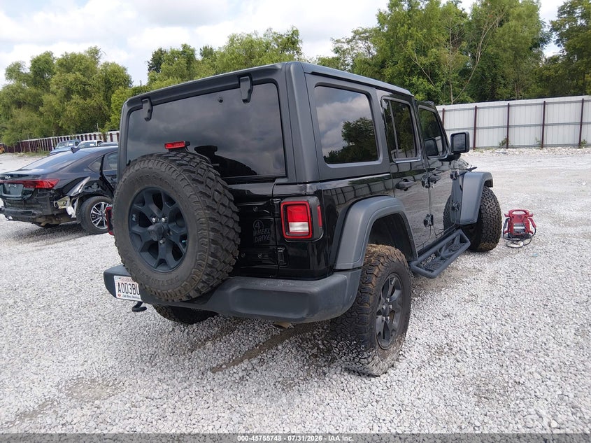Vin: 1c4hjxdg3lw288677, lot: 46254470, jeep wrangler unlimited willys 4x4 20204