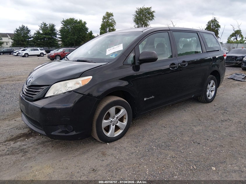 Vin: 5tdzk3dc7es506937, lot: 46254479, toyota sienna l v6 7 passenger 20142