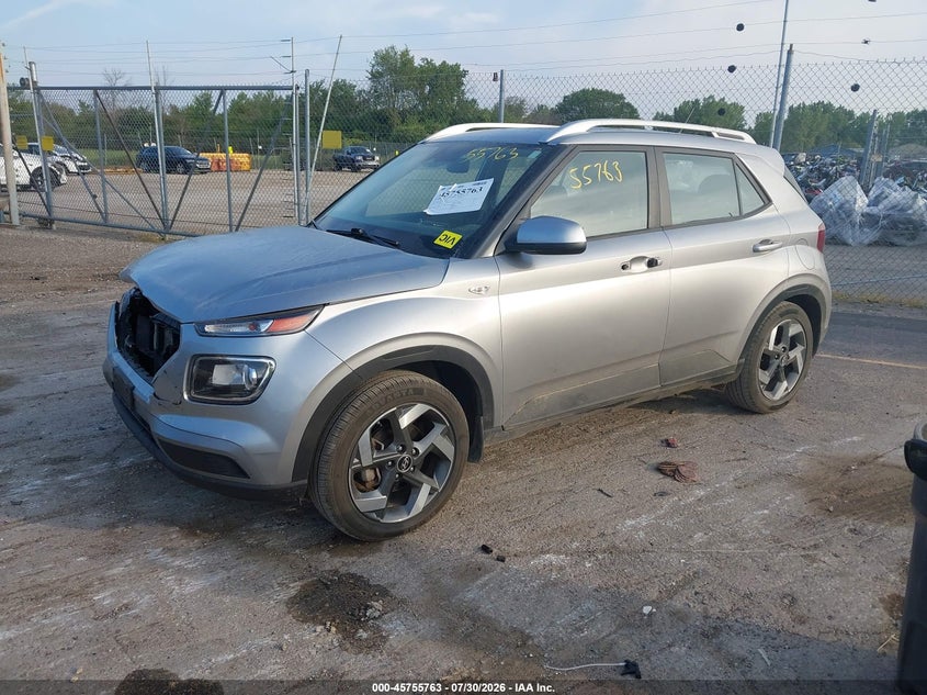 Vin: kmhrc8a36pu262058, lot: 46254485, hyundai venue sel 20232