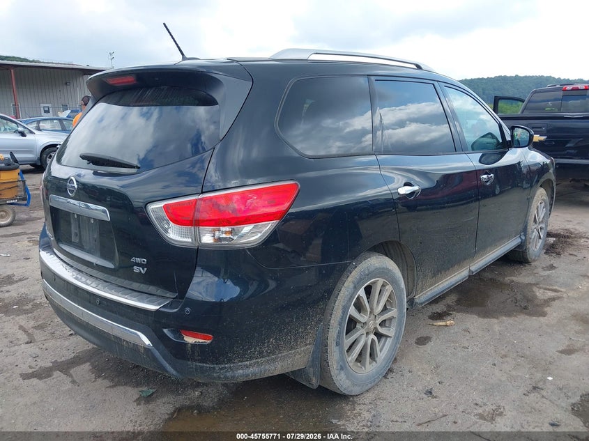 Vin: 5n1ar2mm7gc637300, lot: 46254493, nissan pathfinder sv 20164
