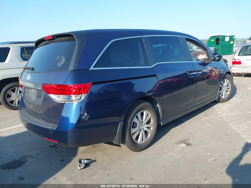 Vin: 5fnrl5h63eb092038, lot: 46254496, honda odyssey ex-l 20144