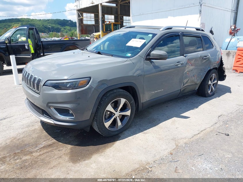 Vin: 1c4pjmdx9kd376170, lot: 46254503, jeep cherokee limited 4x4 20192