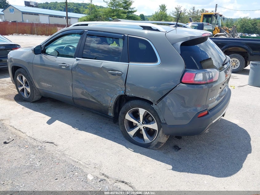 Vin: 1c4pjmdx9kd376170, lot: 46254503, jeep cherokee limited 4x4 20193