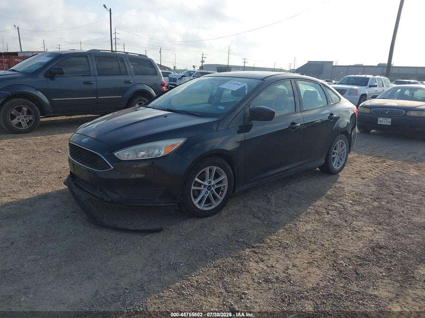 Vin: 1fadp3f25jl259595, lot: 46254524, ford focus se 20182
