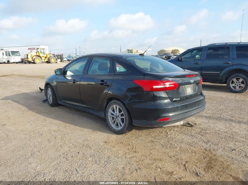 Vin: 1fadp3f25jl259595, lot: 46254524, ford focus se 20183