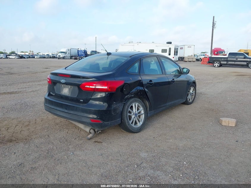 Vin: 1fadp3f25jl259595, lot: 46254524, ford focus se 20184