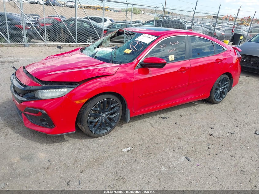 Vin: 2hgfc1e59lh701441, lot: 46254531, honda civic si sedan 20202