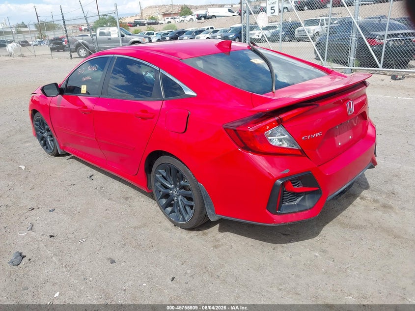 Vin: 2hgfc1e59lh701441, lot: 46254531, honda civic si sedan 20203