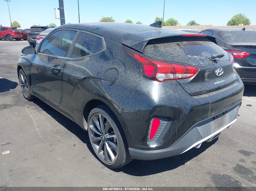 Vin: kmhtg6af8ku012399, lot: 46254536, hyundai veloster 2.0 premium 20193