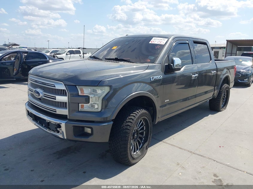 Vin: 1ftew1cg1ffc21826, lot: 46254560, ford f-150 platinum 20152