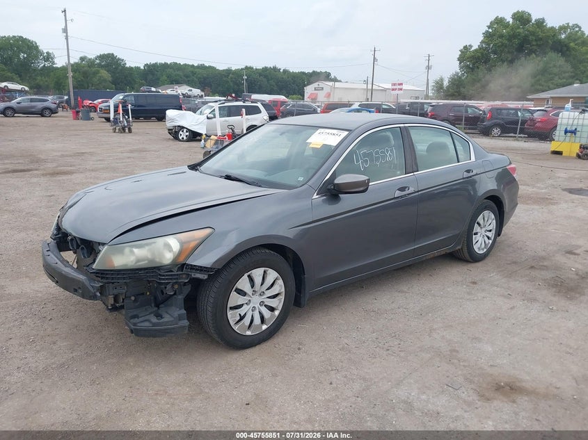 Vin: 1hgcp2f35aa192048, lot: 46254574, honda accord 2.4 lx 20102