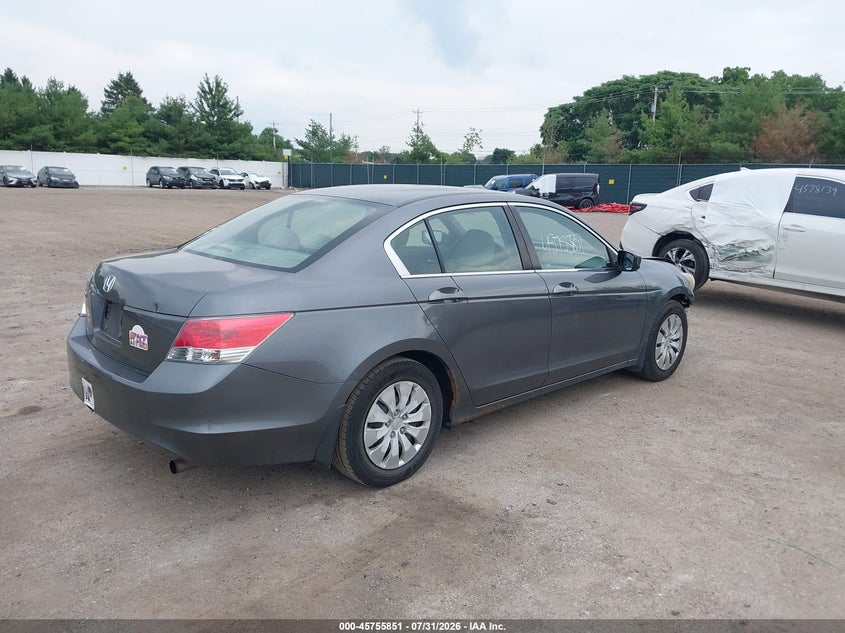 Vin: 1hgcp2f35aa192048, lot: 46254574, honda accord 2.4 lx 20104