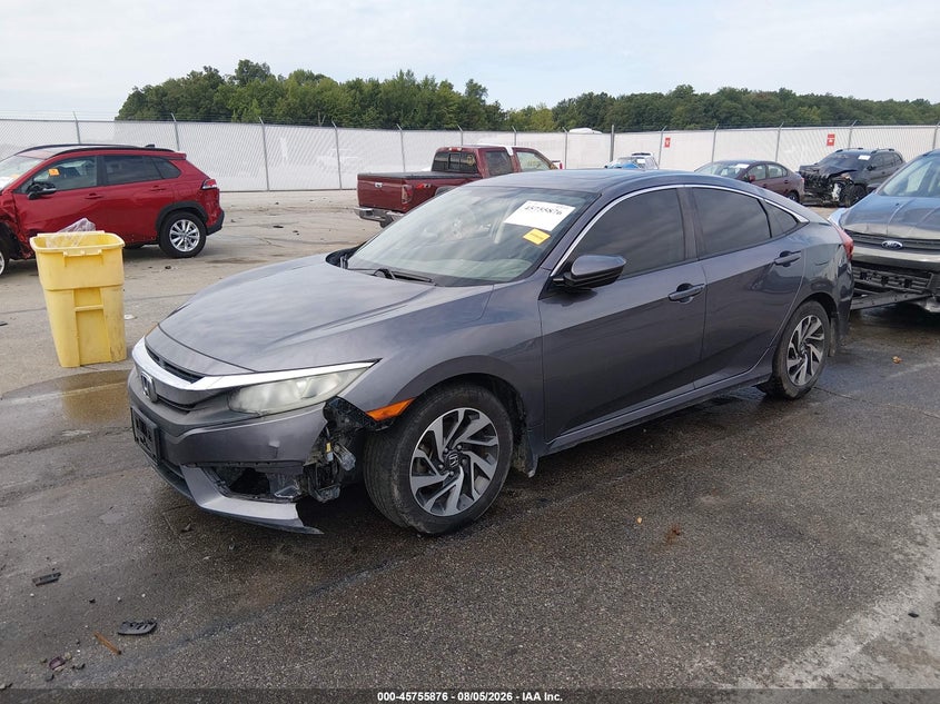 Vin: 19xfc2f77ge024363, lot: 46254598, honda civic ex 20162