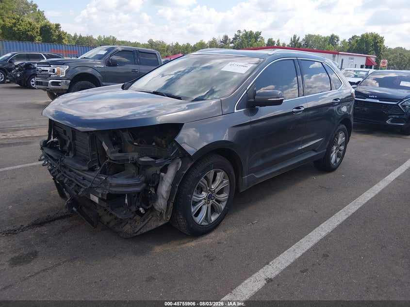 Vin: 2fmpk3k97kbc43808, lot: 46254628, ford edge titanium 20192
