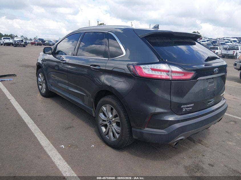 Vin: 2fmpk3k97kbc43808, lot: 46254628, ford edge titanium 20193