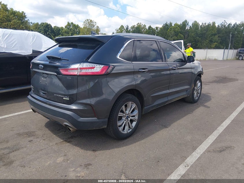 Vin: 2fmpk3k97kbc43808, lot: 46254628, ford edge titanium 20194