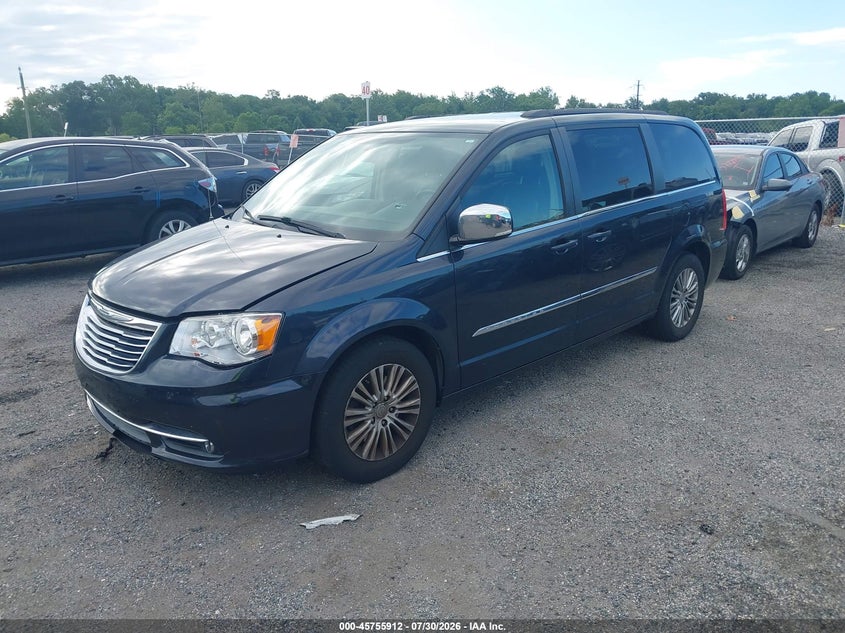 Vin: 2c4rc1cg2er449755, lot: 46254634, chrysler town & country touring-l 20142