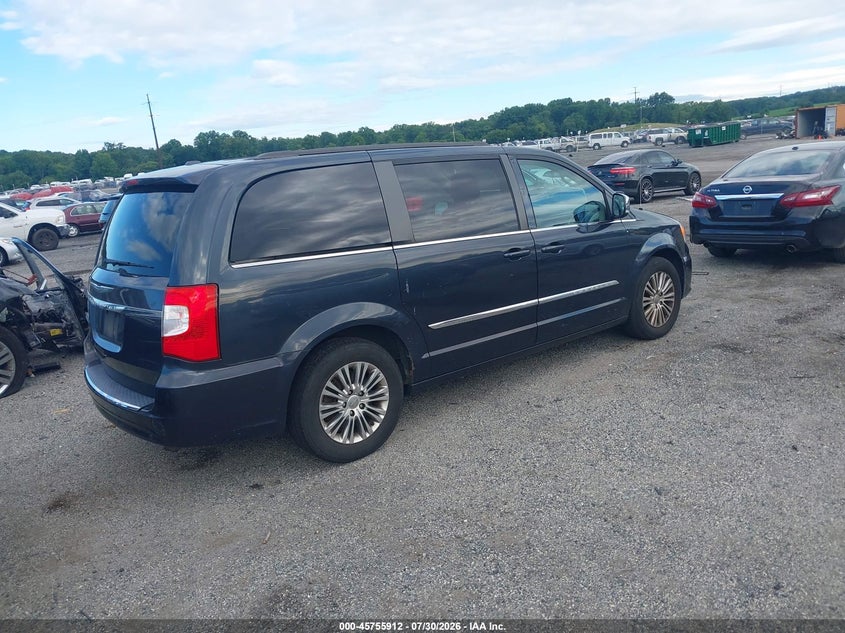 Vin: 2c4rc1cg2er449755, lot: 46254634, chrysler town & country touring-l 20144
