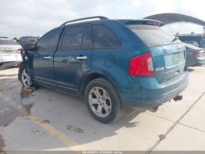 Vin: 2fmdk4jc9bba22426, lot: 46254640, ford edge sel 20113