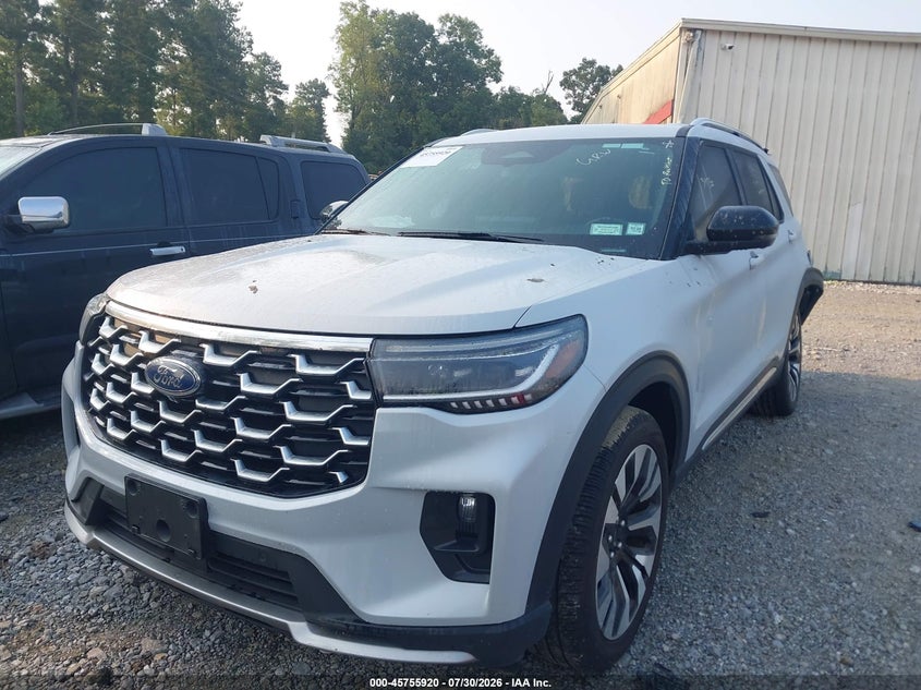 Vin: 1fmuk8hh6sgb66470, lot: 46254642, ford explorer platinum 20252