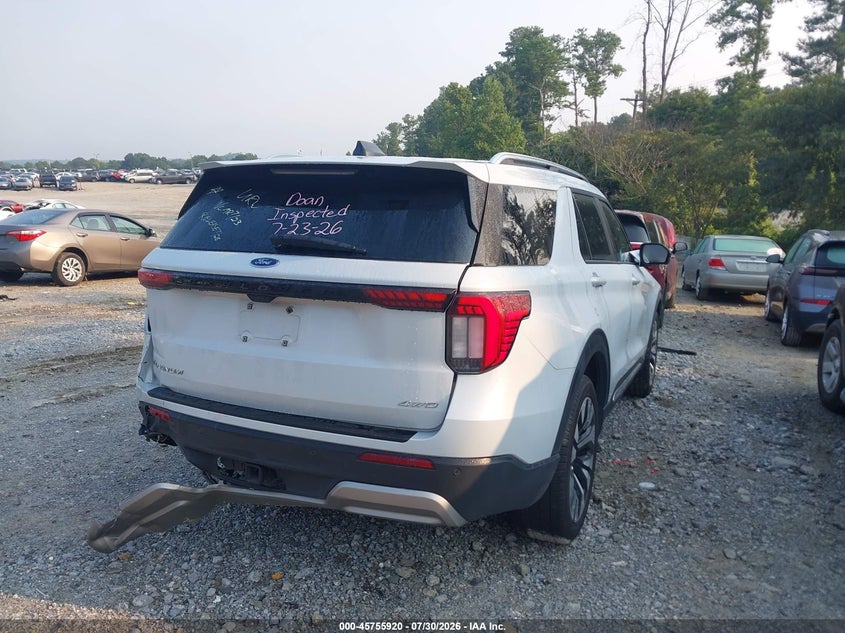 Vin: 1fmuk8hh6sgb66470, lot: 46254642, ford explorer platinum 20254