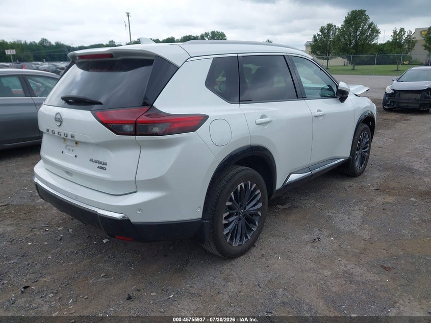 Vin: jn8bt3dd1rw251266, lot: 46254659, nissan rogue platinum intelligent awd 20244