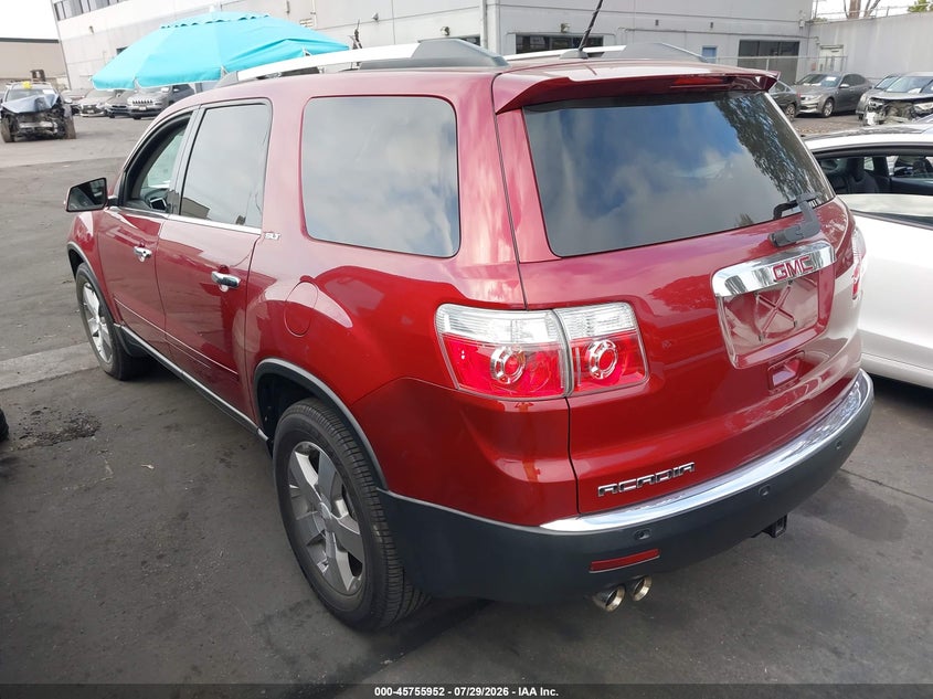 Vin: 1gklrmed7aj254777, lot: 46254674, gmc acadia slt-1 20103