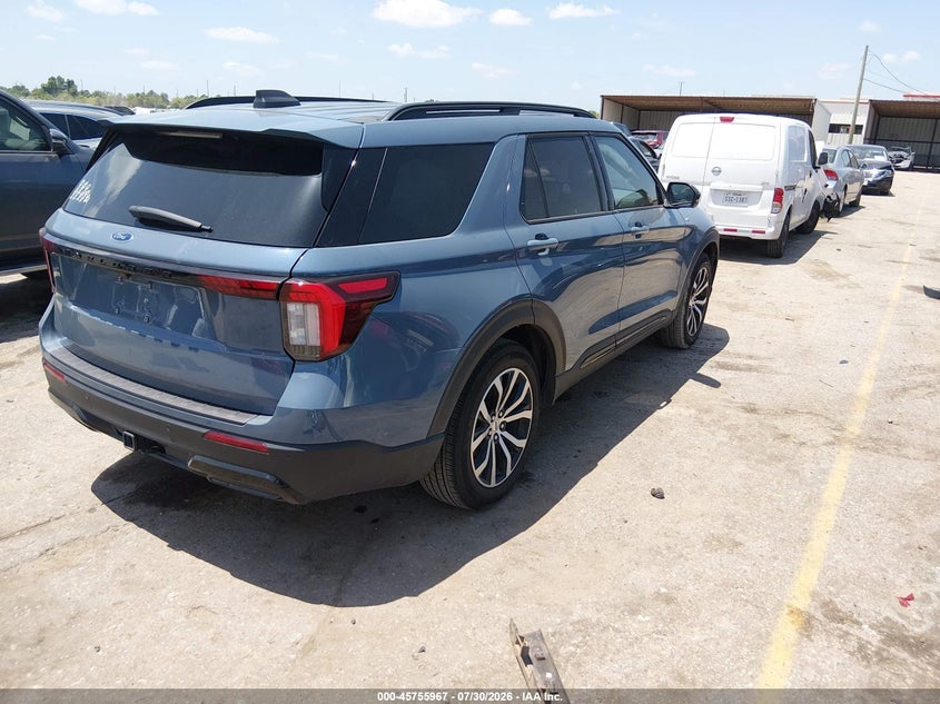 Vin: 1fmuk7kh0sgc67300, lot: 46254689, ford explorer st-line 20254