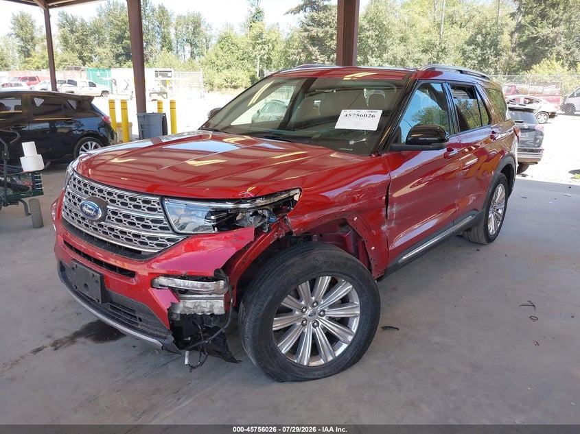 Vin: 1fmsk8fh4lgd06866, lot: 46254748, ford explorer limited 20202