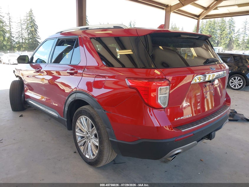 Vin: 1fmsk8fh4lgd06866, lot: 46254748, ford explorer limited 20203