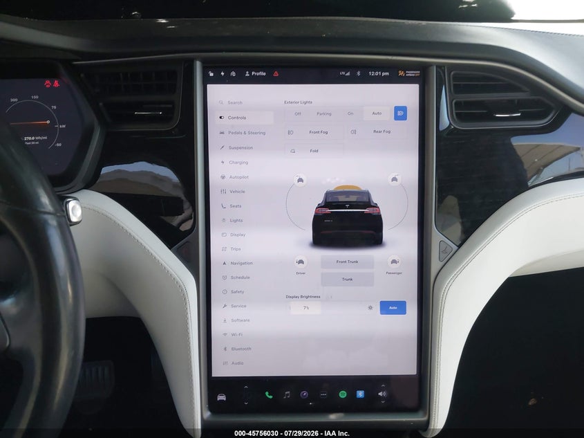 TESLA MODEL X 2020 VIN 5YJXCBE21LF305945