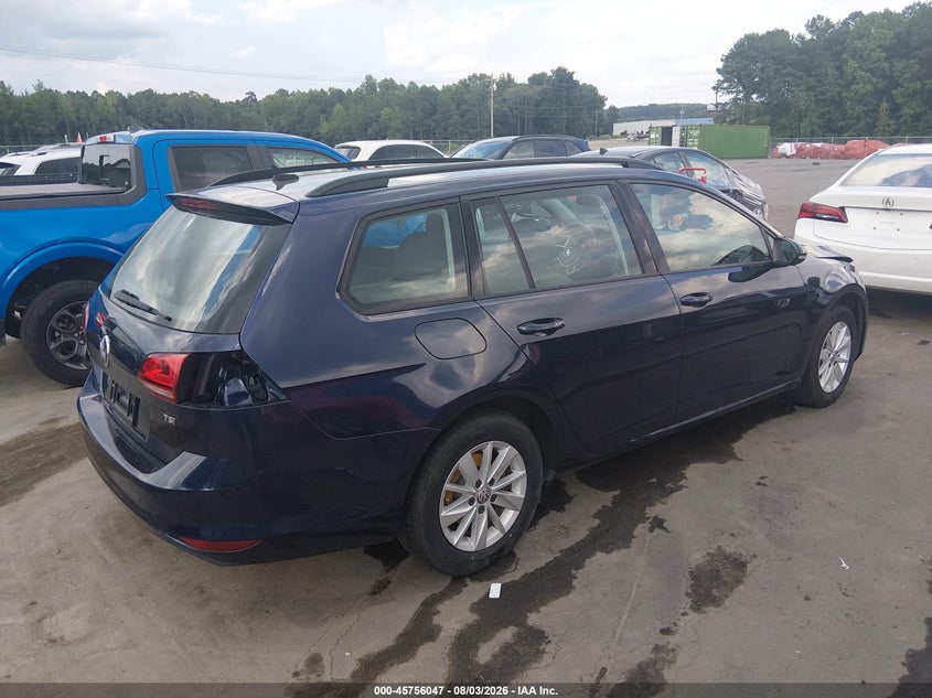 Vin: 3vwc17auxgm514074, lot: 46254769, volkswagen golf sportwagen tsi s 4-door 20164