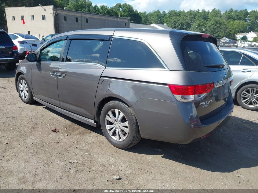 Vin: 5fnrl5h9xeb017802, lot: 46254773, honda odyssey touring/touring elite 20143