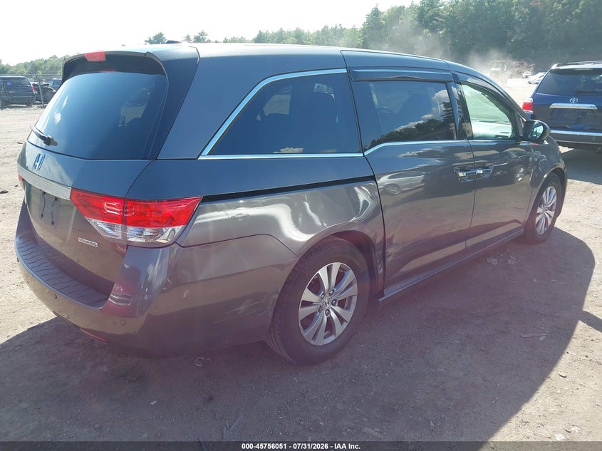 Vin: 5fnrl5h9xeb017802, lot: 46254773, honda odyssey touring/touring elite 20144