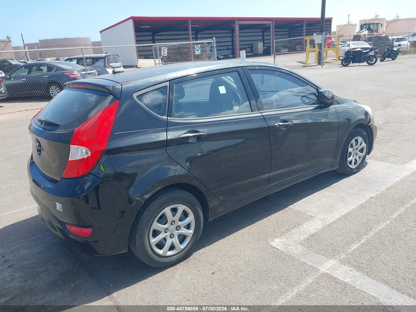 Vin: kmhct5ae0du130270, lot: 46254781, hyundai accent gs 20134