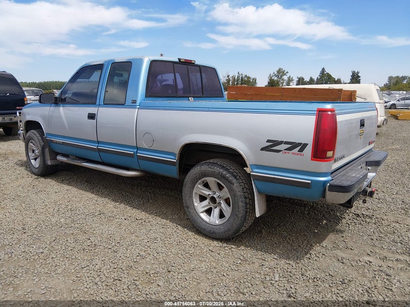 GMC SIERRA 1994 VIN 2GTEK19K0R1504799