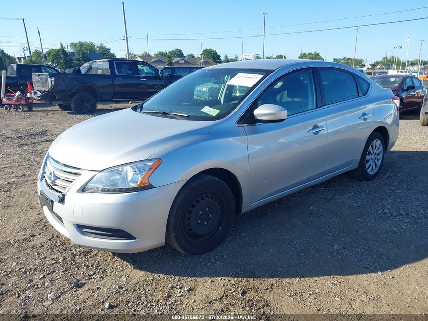 Vin: 3n1ab7ap1fy243997, lot: 46254795, nissan sentra s 20152