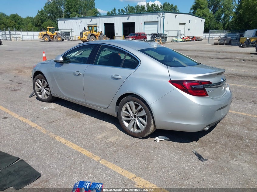 Vin: 2g4gt5gx4g9198714, lot: 46254803, buick regal turbo premium ii 20163