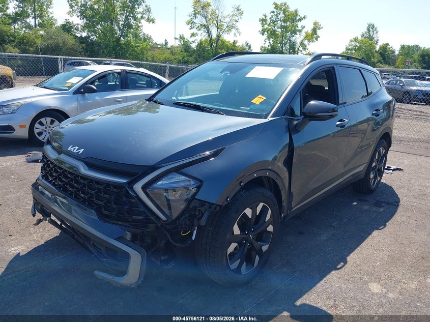 Vin: 5xyk6caf5pg133837, lot: 46254843, kia sportage x-line 20232