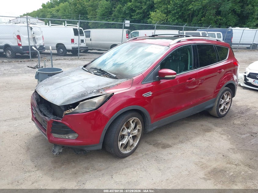 Vin: 1fmcu0j97dud75229, lot: 46254852, ford escape titanium 20132